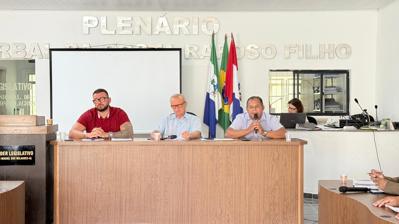 Câmara Municipal de São Miguel dos Milagres realiza 14ª Sessão Ordinária do ano legislativo